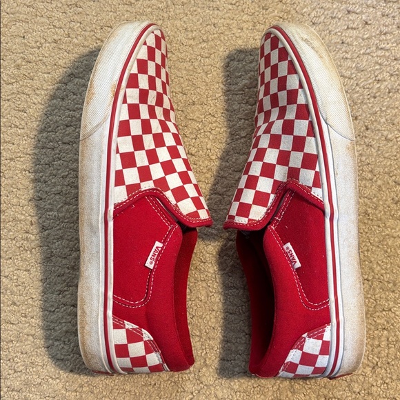 Red Checkerboard Vans - Picture 6 of 6